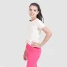 T-shirt fille manches courtes avec cordon de serrage - KONTAKT