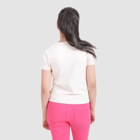 T-shirt fille manches courtes avec cordon de serrage - KONTAKT