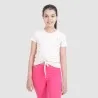 T-shirt fille manches courtes avec cordon de serrage - KONTAKT