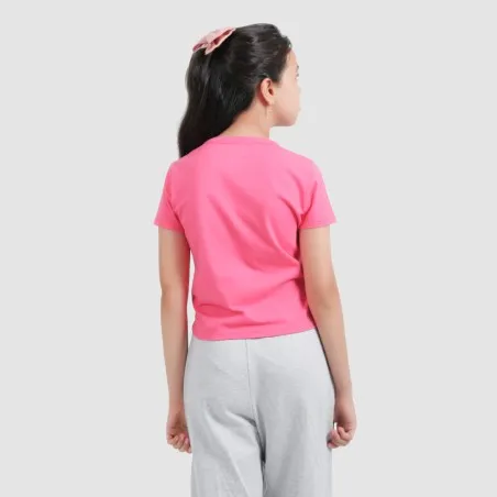 T-shirt fille manches courtes avec cordon de serrage - KONTAKT