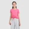 T-shirt fille manches courtes avec cordon de serrage - KONTAKT
