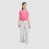 T-shirt fille manches courtes avec cordon de serrage - KONTAKT
