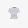 T-shirt fille manches courtes avec cordon de serrage - KONTAKT