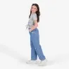 T-shirt fille manches courtes avec cordon de serrage - KONTAKT