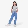 T-shirt fille manches courtes avec cordon de serrage - KONTAKT