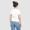 T-shirt fille manches courtes avec cordon de serrage - KONTAKT