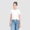 T-shirt fille manches courtes avec cordon de serrage - KONTAKT