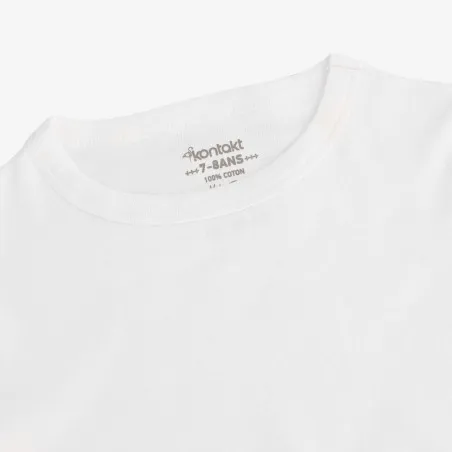 T-shirt fille manches courtes avec nœuds sur le cotés - KONTAKT