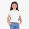 T-shirt fille manches courtes avec nœuds sur le cotés - KONTAKT