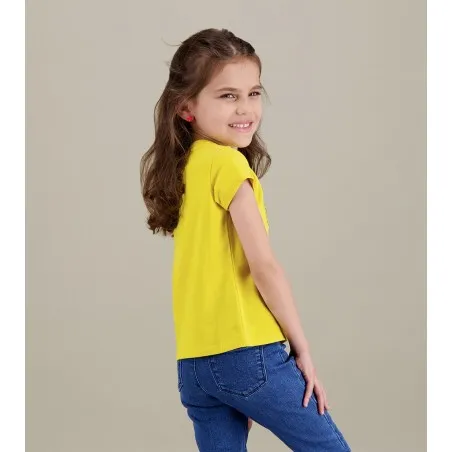 T-shirt fille manches courtes GIRAFE - KONTAKT