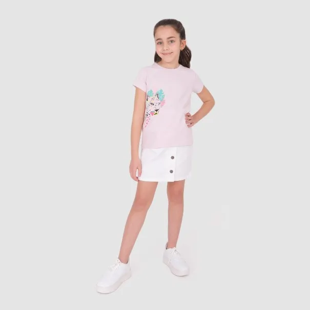 T-shirt fille manches courtes JAGUARD - KONTAKT