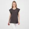 T-shirt femme sans manche avec broderie - KONTAKT