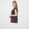 T-shirt femme sans manche avec broderie - KONTAKT