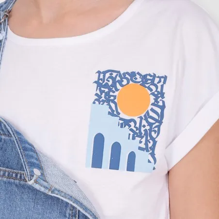 T-shirt fille manches courtes noué SOLEIL SIDIBOUSAID - KONTAKT