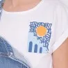 T-shirt fille manches courtes noué SOLEIL SIDIBOUSAID - KONTAKT