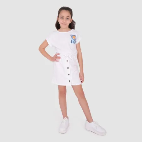 T-shirt fille manches courtes noué SOLEIL SIDIBOUSAID - KONTAKT