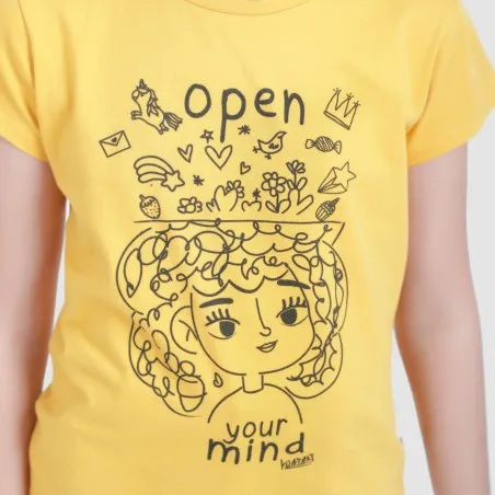T-shirt fille manches courtes OPEN YOUR MIND - KONTAKT