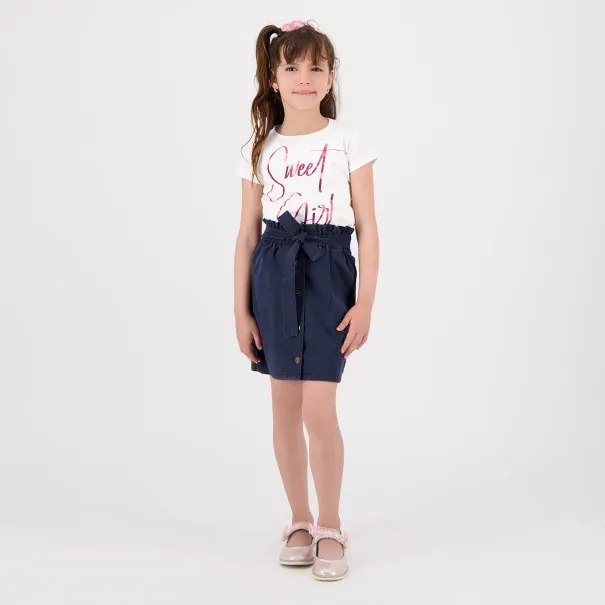 T-shirt fille manches courtes SWEET GIRL - KONTAKT