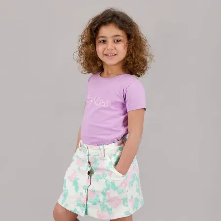 T-shirt fille manches courtes XOXO - KONTAKT