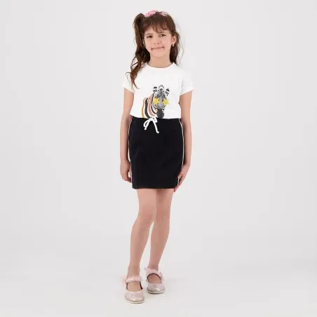 T-shirt fille manches courtes ZEBRE - KONTAKT