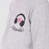 T-shirt fille manches longues avec cordon de serrage MUSIC - KONTAKT