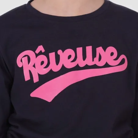 T-shirt fille manches longues avec cordon de serrage REVEUSE - KONTAKT