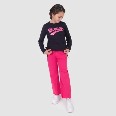 T-shirt fille manches longues avec cordon de serrage REVEUSE - KONTAKT