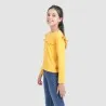 T-shirt fille manches longues avec volant - KONTAKT