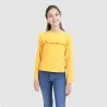 T-shirt fille manches longues avec volant - KONTAKT