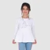 T-shirt fille manches longues avec volant - KONTAKT