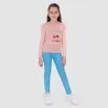 T-shirt fille manches longues avec volant et paillettes LES COPINES D'ABORD - KONTAKT