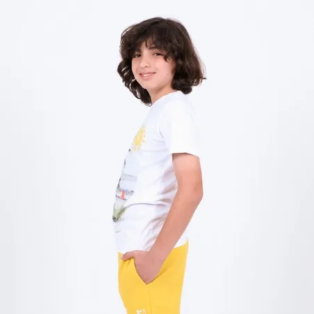 T-shirt garçon manches courte impression digital PALMIER - KONTAKT