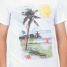 T-shirt garçon manches courte impression digital PALMIER - KONTAKT