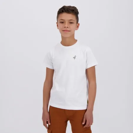 T-shirt garçon manches courtes avec broderie - KONTAKT