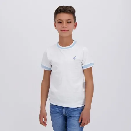 T-shirt garçon manches courtes avec col rectiligne - KONTAKT
