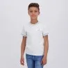 T-shirt garçon manches courtes avec col rectiligne - KONTAKT
