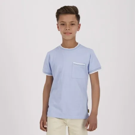 T-shirt garçon manches courtes avec poche plaquée - KONTAKT
