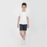 T-shirt garçon manches courtes col tunisien - KONTAKT