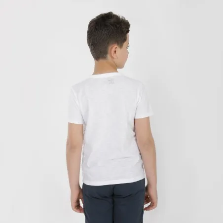 T-shirt garçon manches courtes col tunisien - KONTAKT