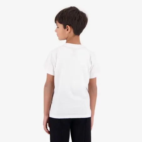 T-shirt garçon manches courtes col tunisien avec poche passepoilée - KONTAKT