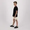 T-shirt garçon manches courtes col tunisien en piqué - KONTAKT