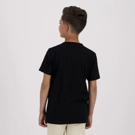 T-shirt garçon manches courtes col tunisien en piqué - KONTAKT