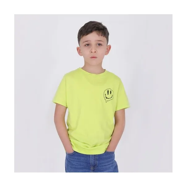 T-shirt garçon manches courtes DON'T FORGET TO SMILE - KONTAKT