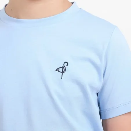 T-shirt garçon manches courtes flamant rose - KONTAKT