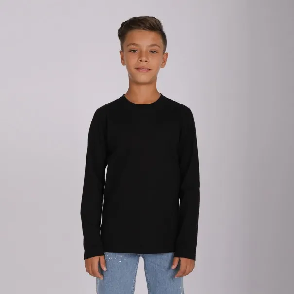T-shirt garçon manches longues avec broderie - KONTAKT