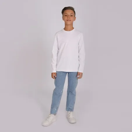 T-shirt garçon manches longues avec broderie - KONTAKT