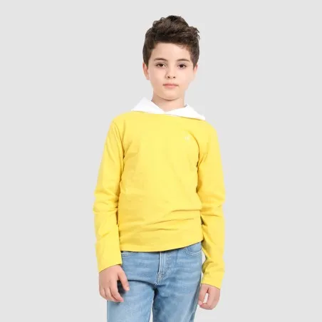 T-shirt garçon manches longues avec capuche - KONTAKT