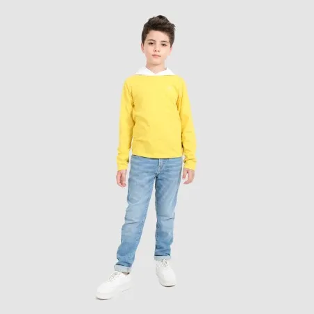 T-shirt garçon manches longues avec capuche - KONTAKT