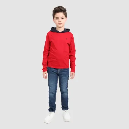 T-shirt garçon manches longues avec capuche - KONTAKT