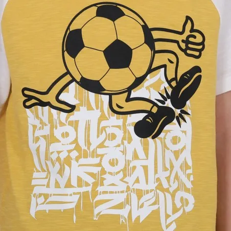 T-shirt garçon manches raglan FOOTBALL - KONTAKT